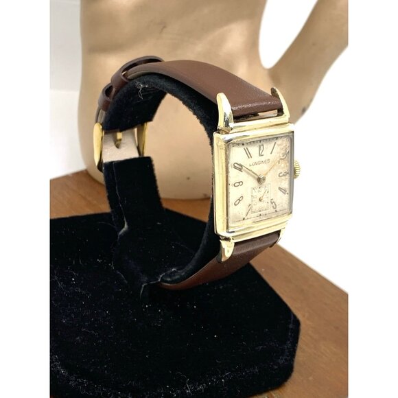 Longines Men's Watch 1940'S Vintage 9L Swiss Manual Wind Rectangular 10k GF Case - Picture 15 of 15